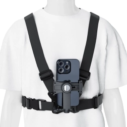 Brystsele til telefon og GoPro med spejl