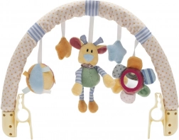 Legetøj til barnevogn BABY MIX – blomster, bamse og stjerner