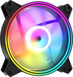 ARGB-blæser 120 mm sort Volcano Apex 120