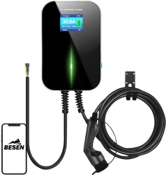 Vægmonteret elbillader BESEN BS20 22 kW med app