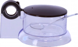 Plast sukkerskål med ske 150 ml