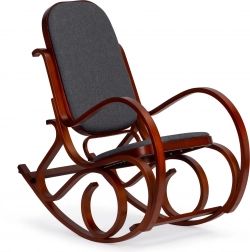 Gyngestol ModernHome med træsøjler og blødt polster