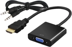 Adapter HDMI (M) til VGA (F) med audio