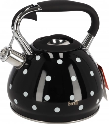 Sort kedel med hvide prikker Berretti Cornelia 3L