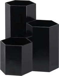 Sort organizer til børster og kosmetik