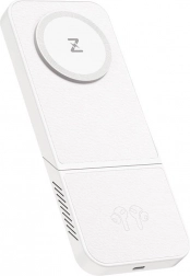 Trådløs oplader, INVZI, MGF7W, 3-i-1, 15W (hvid)