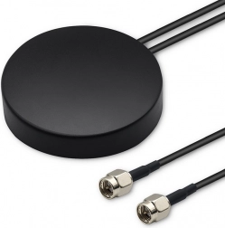 udendørs omnidirektionel GPS + 4G/GLONASS antenne med 2× SMA