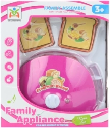 Batteridrevet børnebrødrister med lys og lyde