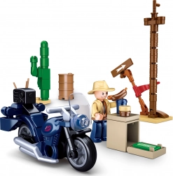 Sluban motorcyklist på tur – byggesæt motorcykel (73 dele)