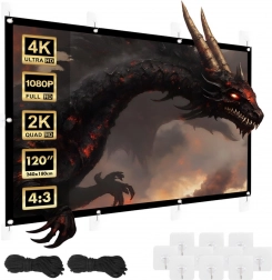 Projektionslærred 120 tommer 4:3