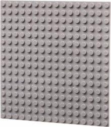 Baseplate 16×16 lys grå