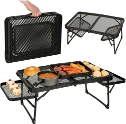 Sammenklappeligt campingbord med aluminiumskonstruktion