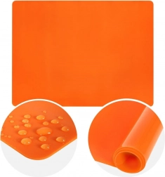 Silikone bageunderlag til dej ORION 40 × 30 cm, orange