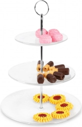 Glas-etagere med tre niveauer 33 cm