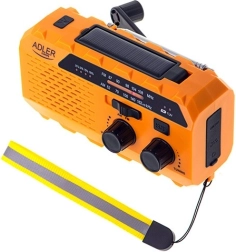 Nød-solarradio med dynamo ADLER – powerbank, LED-lygte og SOS