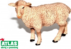 Håndmalet fårefigur 9 cm