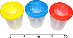 Vandkrus med lukkelåg og penselholder