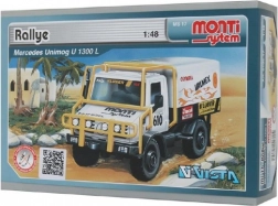 Byggesæt Monti System MS 17 Rallye Mercedes 1:48 i æske 22x15x6 cm