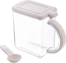 Køkkenbeholder til tørvarer 550 ml med låg og ske