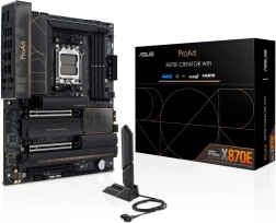ProArt X870E-Creator WiFi – AM5 bundkort med DDR5, PCIe 5.0, USB4, 10G og 2.5G LAN, Wi‑Fi 7