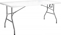 Sammenklappeligt banketbord i kuffertformat 180 × 70 × 74 cm