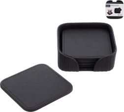 Glasbrikker Gentleman med holder 10 × 10 cm - 4 stk.