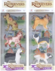 Plastikhunde 7 cm - 3 stk. – Sæt 2