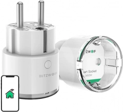 smart wifi-stikdåse blitzwolf pro eu 3450 w med energimåling
