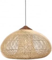 Hængende rattanlampe 50 cm – Natur