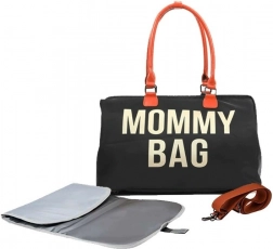 Mommy Bag til mor sort med pusleunderlag
