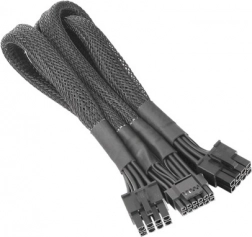Adapter PCIe Gen5 strømkabel 2x 8-pin til 12+4-pin 12VHPWR, 600 mm
