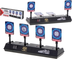 Elektronisk skydeskive med 4 mål og digital tæller