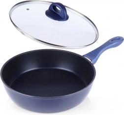 Diamant-belagt nonstick pande med glaslåg 28 cm