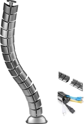 Kabelorganisator til bord MACLEAN MC-768 S, sølvfarvet