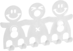 Universel vægmonteret holder til tandbørster