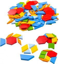 Træfarvet mosaik BIGJIGS TOYS