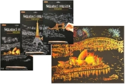 ARTLOVER skrabebillede med guldeffekt – natteudsigt over Operahuset i Sydney