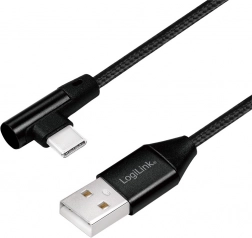 USB 2.0 kabel vinkel USB-C 0,3m