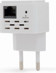 Wi‑Fi-signalforstærker 300 Mbps hvid Gembird