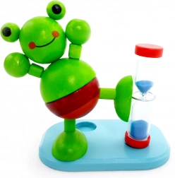 Træ-sandur – Frø til tandbørstning med børsteholder