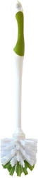 WC-børste i plast uden holder, hvid-grøn 7,5 × 32 cm