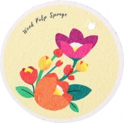 Naturlig opvaskesvamp - beige, mønster II