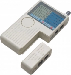 Kabeltester 4 i 1 til RJ11/RJ45/USB/BNC