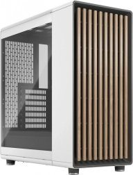 Computerkabinet North Chalk White TG Clear Tint