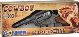 Metallisk metallisk cowboyrevolver Gonher