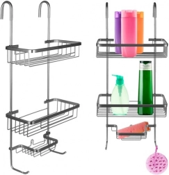 Hængende brusehylde sølv