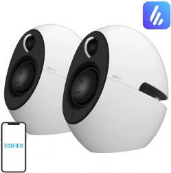 Edifier e25HD hvide højttalere med Hi‑Res-lyd og Bluetooth