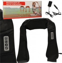 Shiatsu massagekrave med varme til nakke, skuldre og ryg