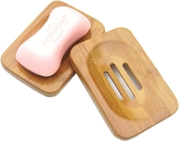 Træ sæbeskål af bambus