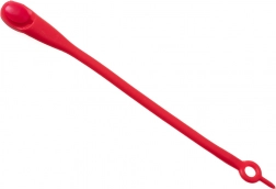 Silikonesnørebånd uden binding, 14 stk – røde